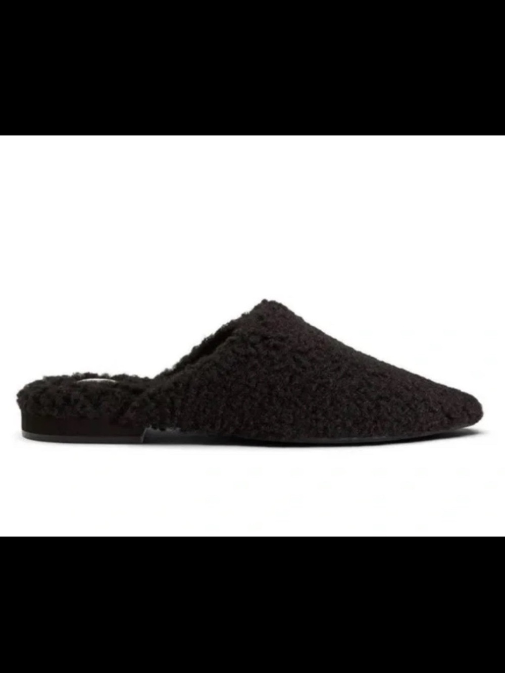 NWOB - Birdies Black Faux Shearling Lark - Size 9